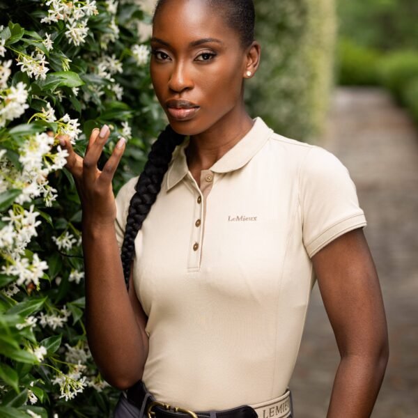 Polera polo classique beige LEMIEUX