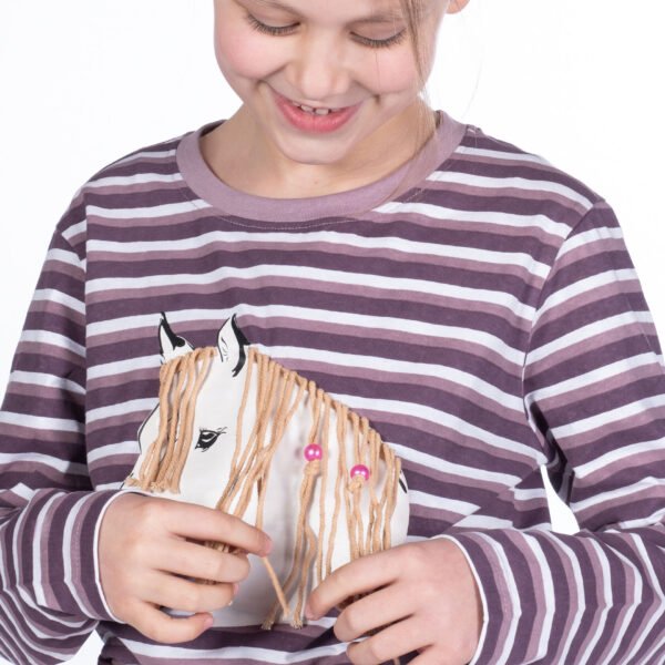 Polera alva niña manga larga HKM