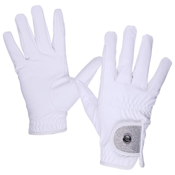 Guantes glitz blanco QHP
