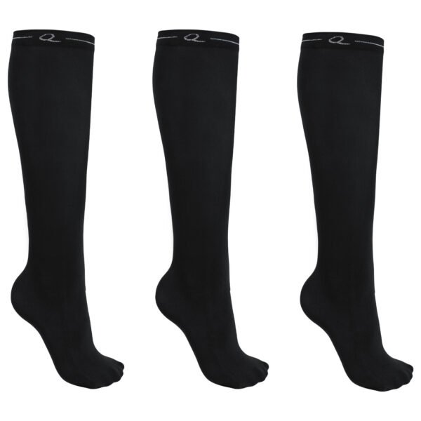 Calcetines show pack de tres negro QHP