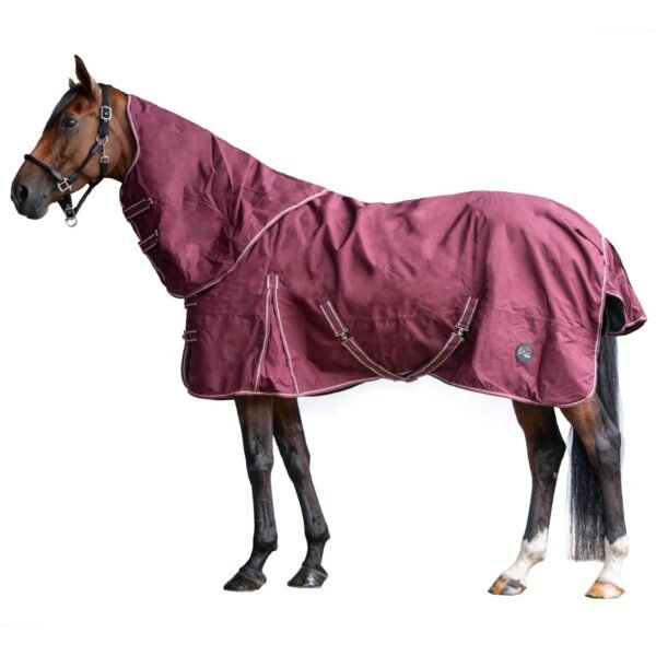 Capa invierno 300 gramos con cuello desmontable burdeo HKM